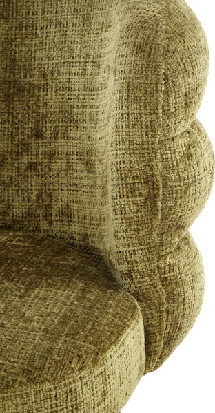 Scaun K575, verde olive - Cremona 38, stofa catifelata/otel, 62x64x79