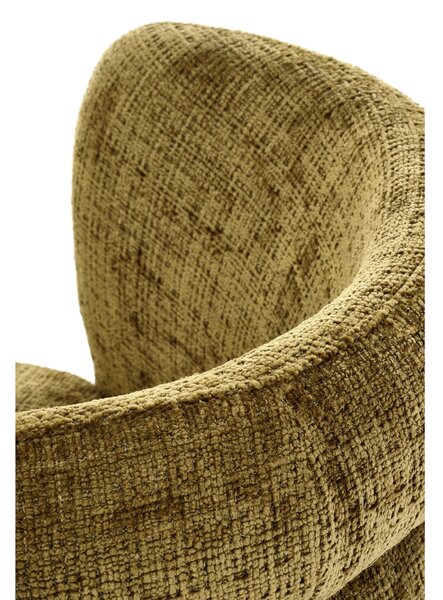 Scaun K575, verde olive - Cremona 38, stofa catifelata/otel, 62x64x79