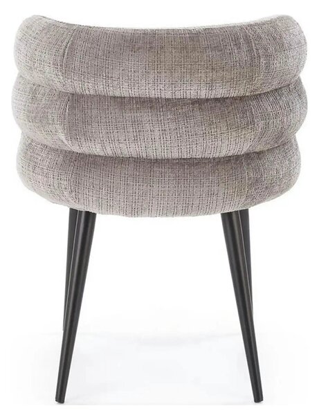 Scaun K575, gri - Cremona 96, stofa catifelata/otel, 62x64x79 cm