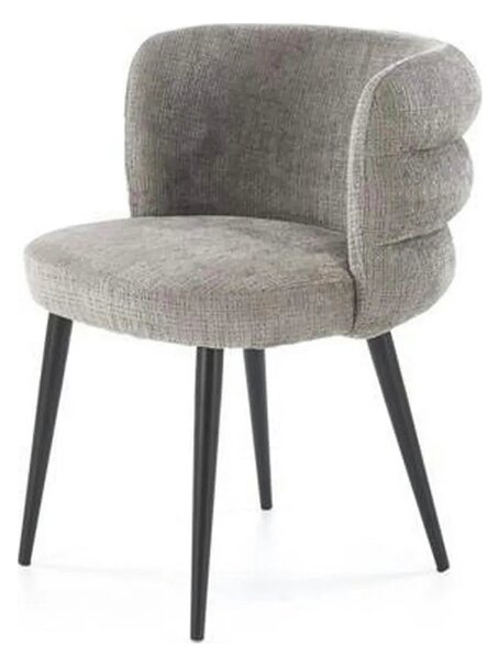 Scaun K575, gri - Cremona 96, stofa catifelata/otel, 62x64x79 cm