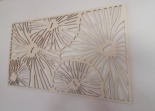 Pictura abstractă din lemn pe perete din placaj cu efect 3D SAMUEL