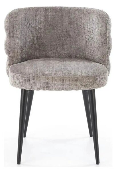 Scaun K575, gri - Cremona 96, stofa catifelata/otel, 62x64x79 cm