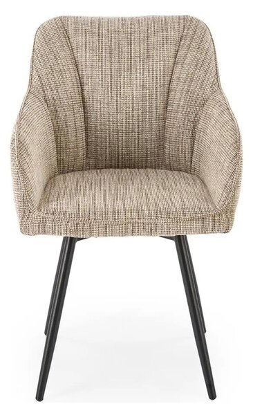 Scaun K576, bej/negru, stofa clasica/otel, 54x60x85 cm