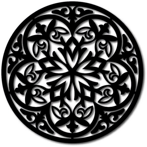 Mandala magică din lemn - imagine pe perete