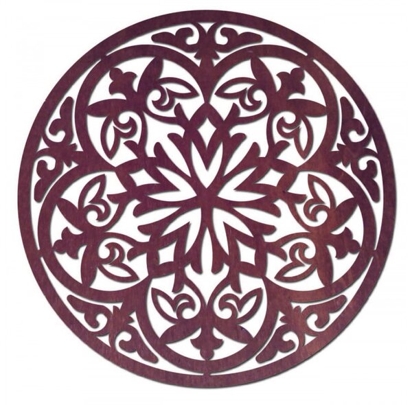 Mandala magică din lemn - imagine pe perete
