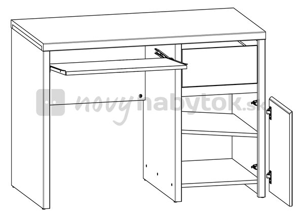 Masă PC Kaspian BIU1D1S/120 (Caşmir). 1157620