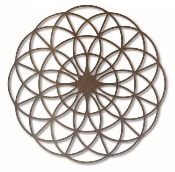 Mandala magică din lemn pe perete - Cercuri I diametru FI 50, 60, 70, 80, 90 cm