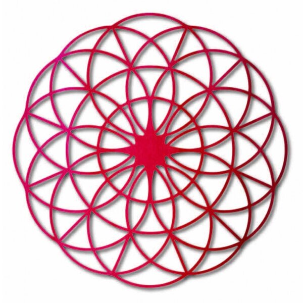 Mandala magică din lemn pe perete - Cercuri I diametru FI 50, 60, 70, 80, 90 cm