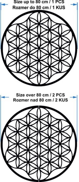 Pictură Mandala pe perete din placaj până la 120 cm