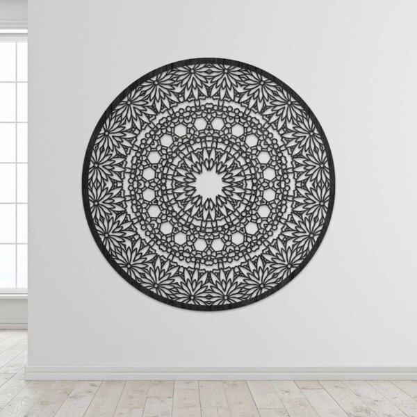 Mandala din lemn pe perete | POIET