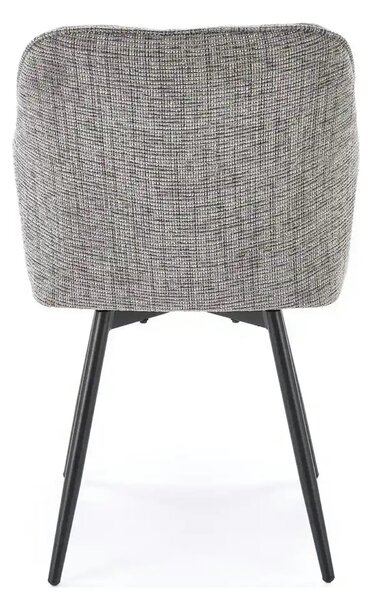 Scaun K576, gri/negru, stofa clasica/otel, 54x60x85 cm