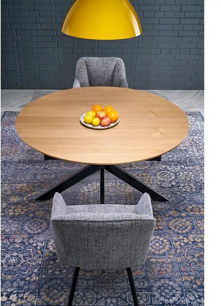Scaun K576, gri/negru, stofa clasica/otel, 54x60x85 cm
