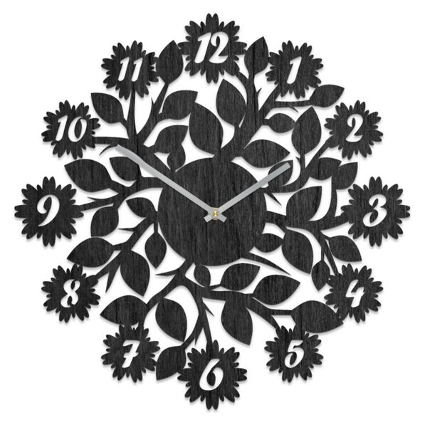 Ceas original cu cifre, flori | DVANAS