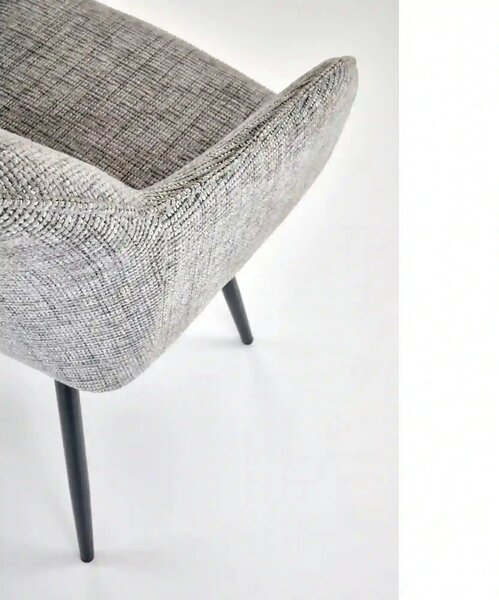 Scaun K576, gri/negru, stofa clasica/otel, 54x60x85 cm