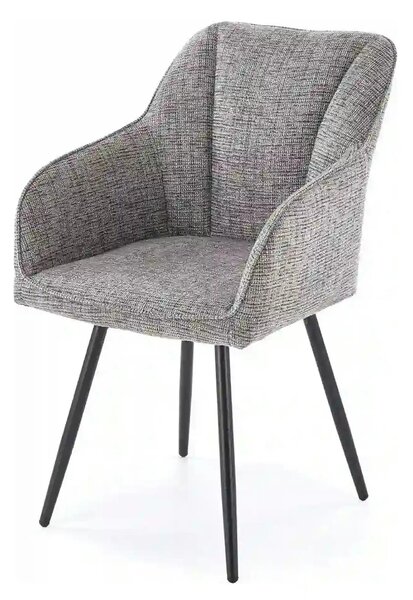 Scaun K576, gri/negru, stofa clasica/otel, 54x60x85 cm