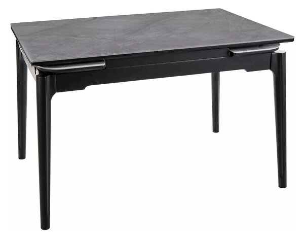 Masa extensibila SENTO, gri cu efect de marmura, ceramica/lemn, 120/18