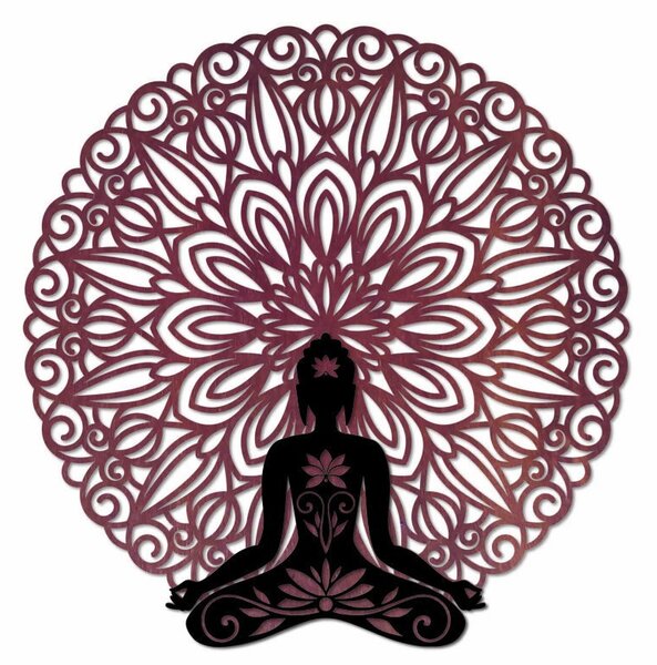 Pictură de perete 3D Buddha în mandala 50, 70, 90 cm