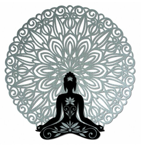 Pictură de perete 3D Buddha în mandala 50, 70, 90 cm