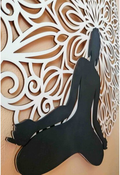 Sentop - Imagine Mandala 3D pe peretele designului de culoare mandala Buddha