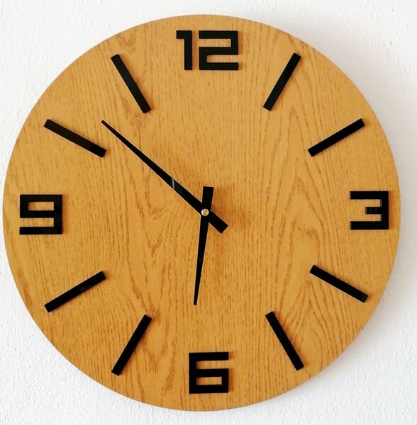 Ceas de perete elegant din lemn - design minimalist - JAKFILD
