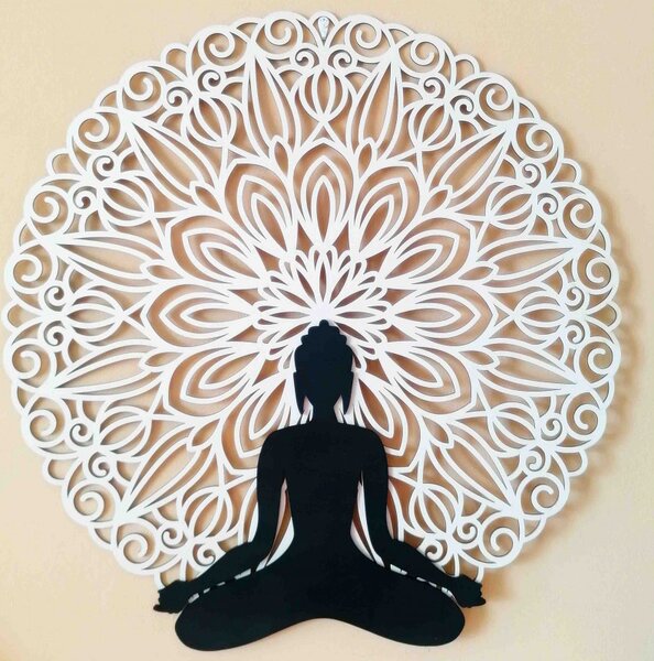 Sentop - Imagine Mandala 3D pe peretele designului de culoare mandala Buddha