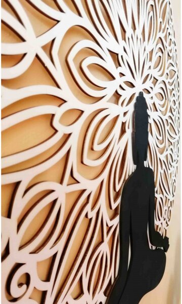 Sentop - Imagine Mandala 3D pe peretele designului de culoare mandala Buddha