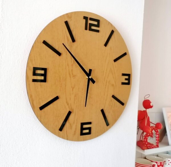 Ceas de perete elegant din lemn - design minimalist - JAKFILD