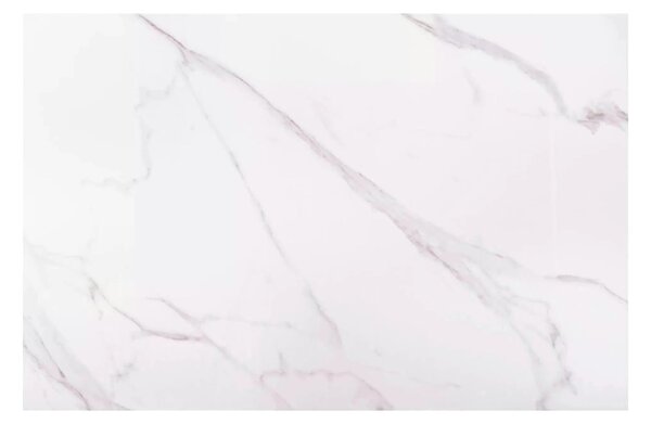 Masa extensibila SENTO, alb cu efect de marmura, ceramica/lemn, 120/18