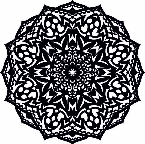 Mandala din lemn pe perete - CIRCEL