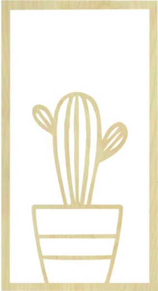 Pictură murală modernă cu cactus | TABOL