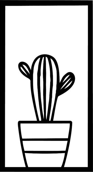 Pictură murală modernă cu cactus | TABOL
