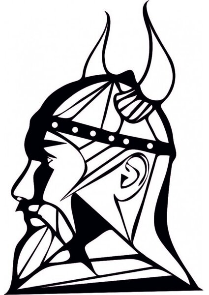 Imagine din lemn sculptat pentru perete Viking - RAGNAR