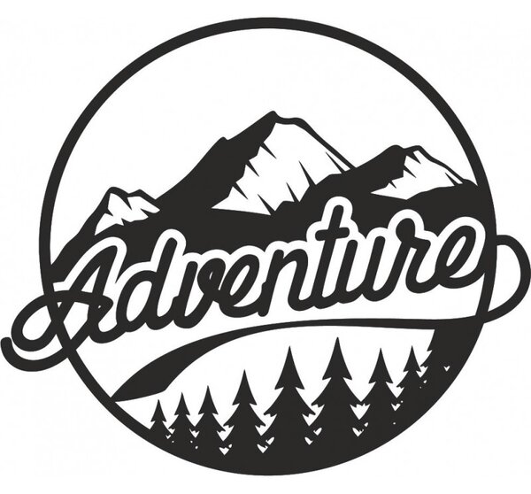 Imagine de perete din lemn cu motiv natural - ADVENTURE