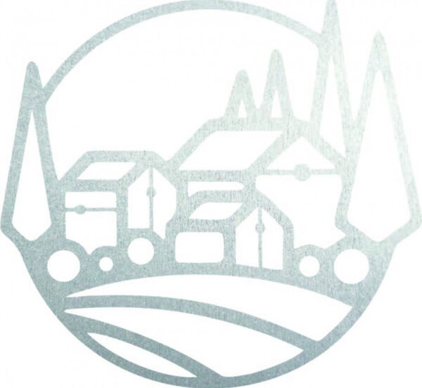 Tablou din lemn pe peretele caselor | MOLDE