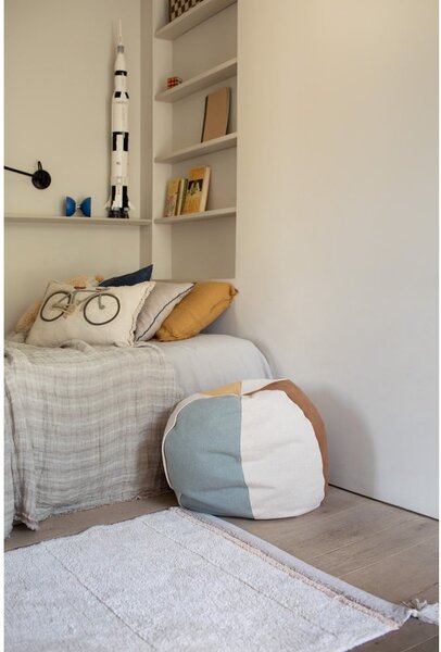 Covor crem lavabil/țesut manual din bumbac 120x160 cm Bloom Natural – Lorena Canals