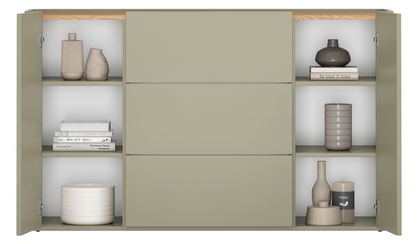 Comodă cu sertare Elivo 150 cm - eucalipt / stejar baltic dune