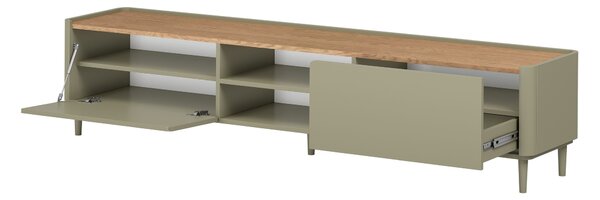 Comodă TV Elivo 220 cm pe picioare - eucalipt / stejar baltic dune