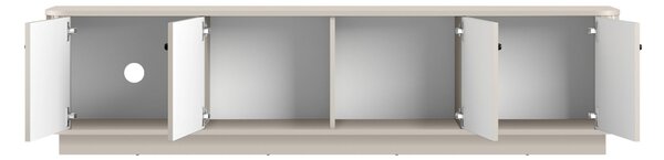 Comodă TV Vesper 4D 187 cm - cașmir / mânere negre
