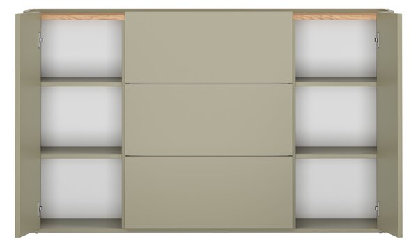 Comodă cu sertare Elivo 150 cm - eucalipt / stejar baltic dune