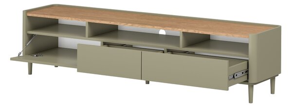 Comodă TV pe picioare Elivo 200 cm - eucalipt / stejar baltic dune