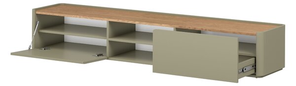 Comodă TV cu sertar Elivo 220 cm - eucalipt / stejar baltic dune