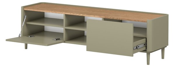 Comodă TV Elivo 170 cm pe picioare - eucalipt / stejar baltic dune