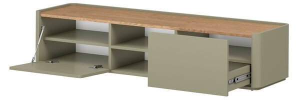 Comodă TV cu sertar Elivo 170 cm - eucalipt / stejar baltic dune