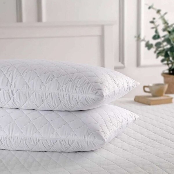 Protectie impermeabila cu fermoar pentru perna 50x70cm, alba