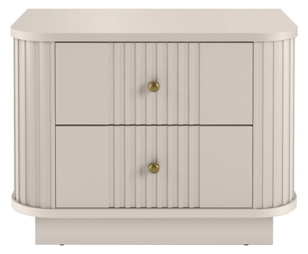 Set de noptiere Vesper 56 cm cu mânere aurii - culoare cașmir