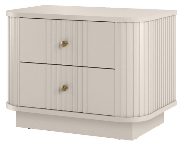 Set de noptiere Vesper 56 cm cu mânere aurii - culoare cașmir