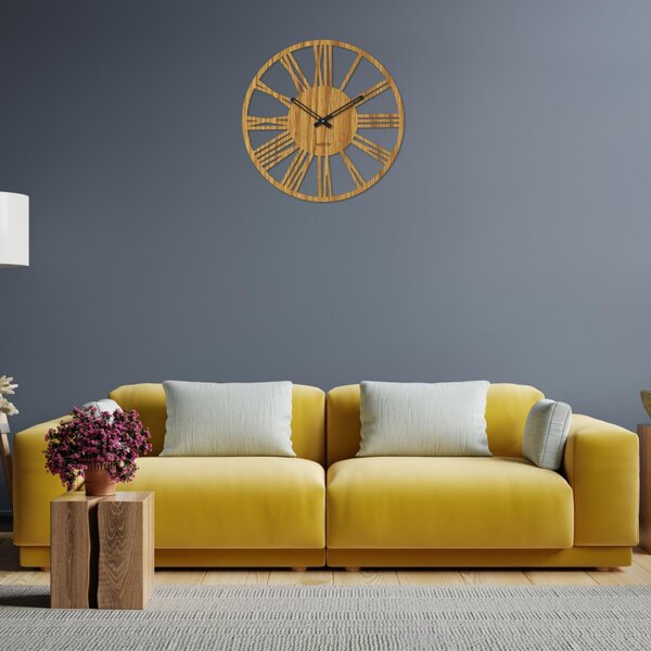 Ceas de perete roman modern din lemn - 30 până la 50 cm - ROMA