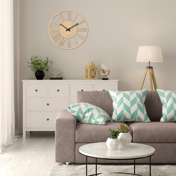 Ceas de perete roman modern din lemn - 30 până la 50 cm - ROMA