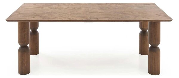 Masa extensibila MELTON, nuc, 200/300x101x76 cm