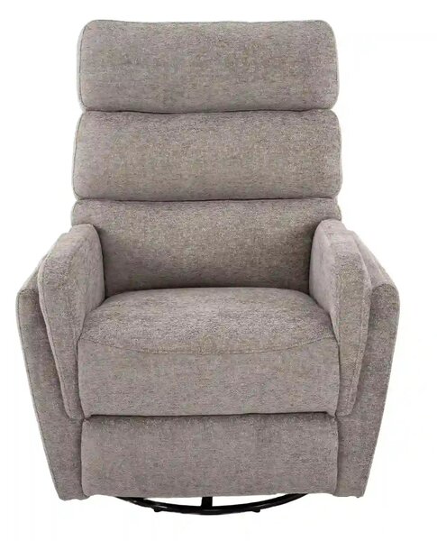 Fotoliu recliner ARGOS, stofa clasica gri - Raven 07, 78x82/162x107 cm